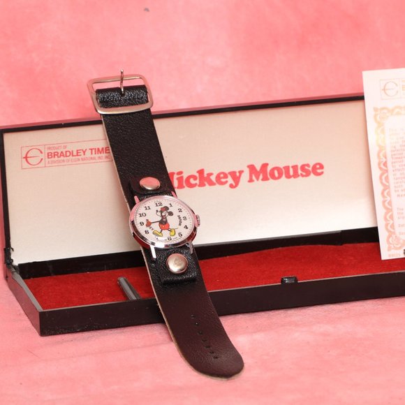 A SUPER RARE VINTAGE Bradley Mickey Mouse Watch - Picture 7 of 12